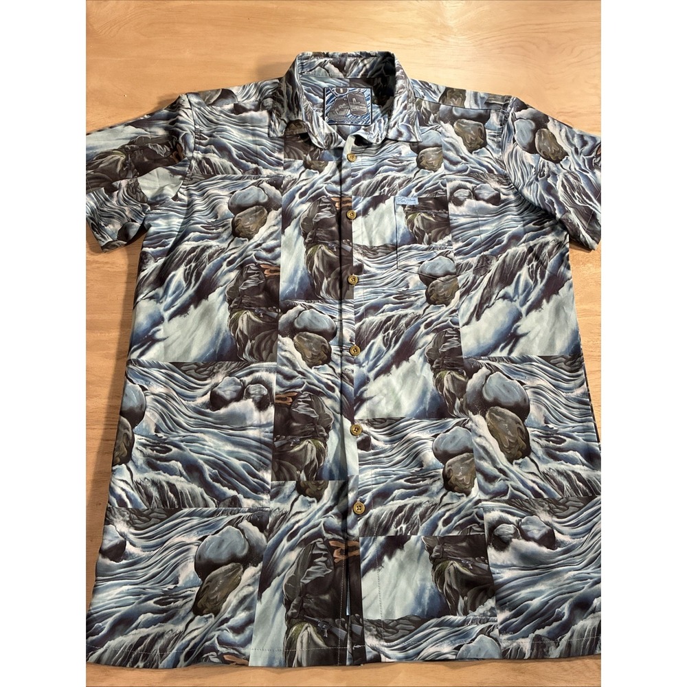 Men's Short Sleeve Retro Rifle, Button Down, Size Large "The Lieutenant "